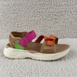 Teva Sandals Womens 6 Unwind Multi Zymic Strappy Beach‎ Casual Sandal 1124039